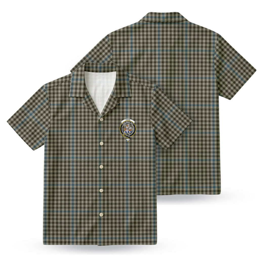 Haig Check Tartan Crest Hawaiian Shirt