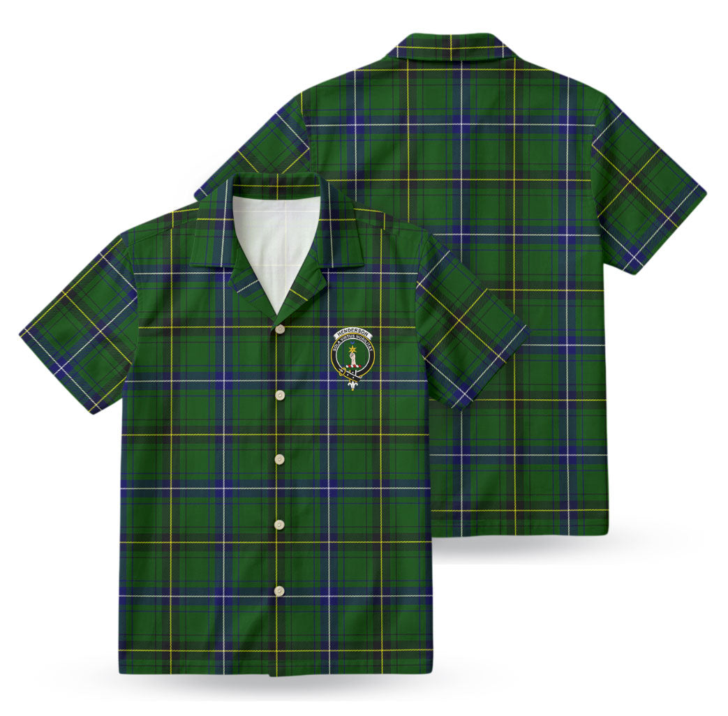 Henderson Modern Tartan Crest Hawaiian Shirt