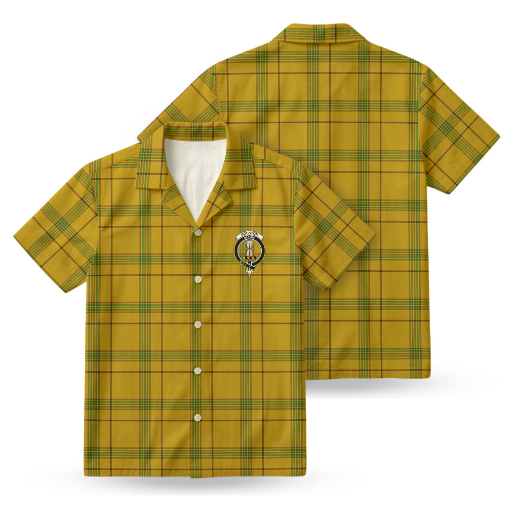 Houston Tartan Crest Hawaiian Shirt