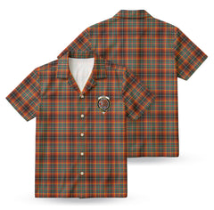 Innes Ancient Tartan Crest Hawaiian Shirt