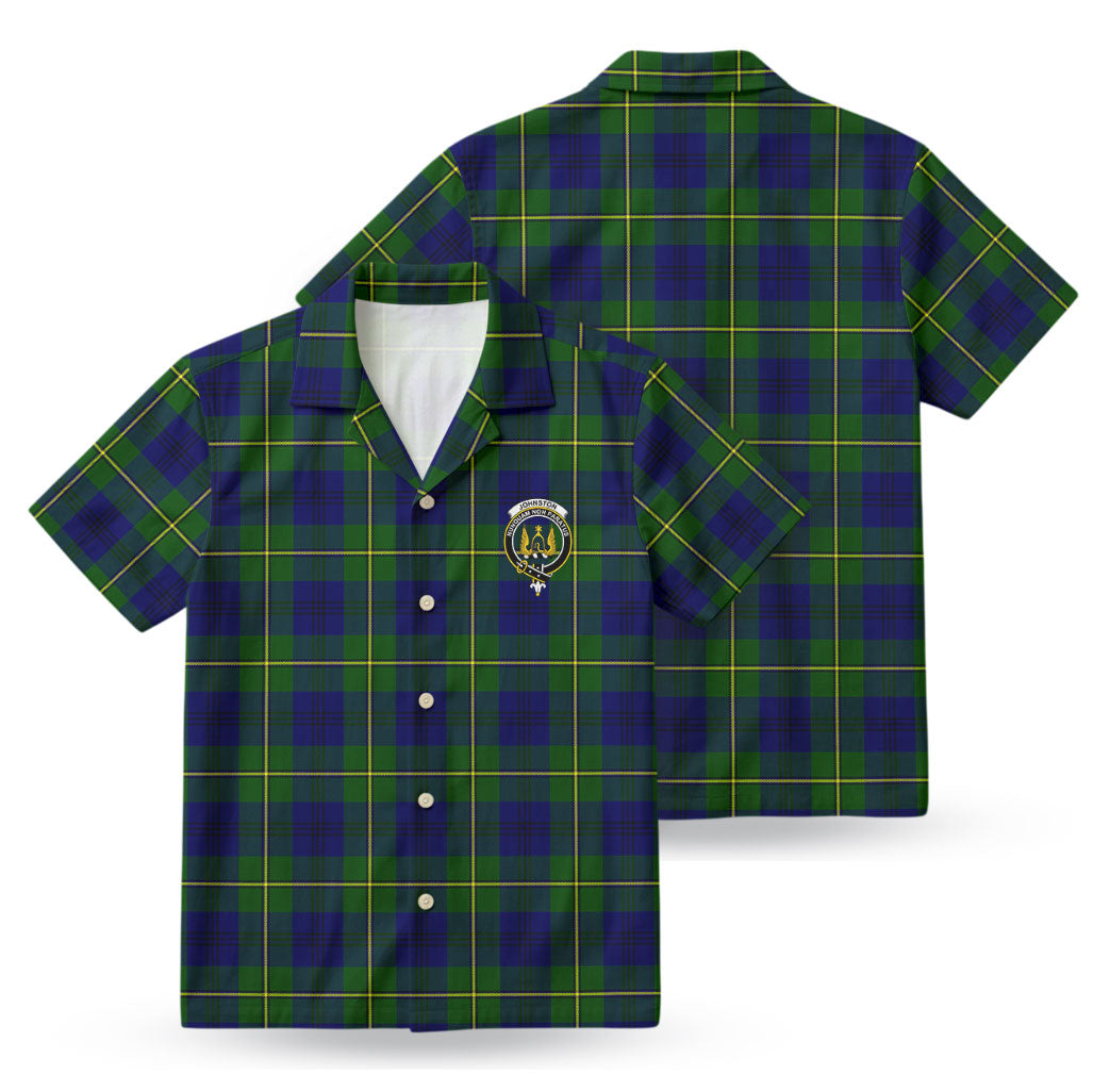 Johnston Modern Tartan Crest Hawaiian Shirt
