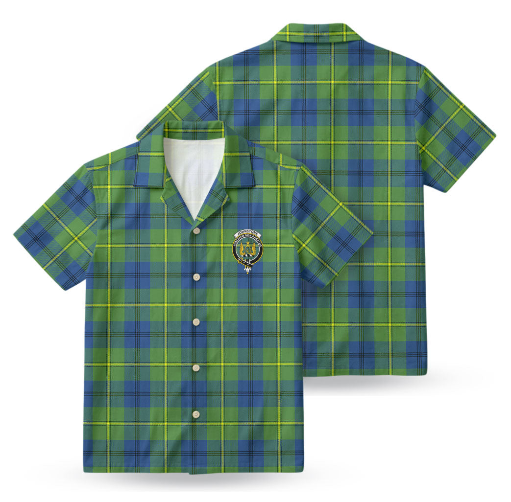 Johnstone Ancient Tartan Crest Hawaiian Shirt