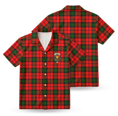 Kerr Modern Tartan Crest Hawaiian Shirt