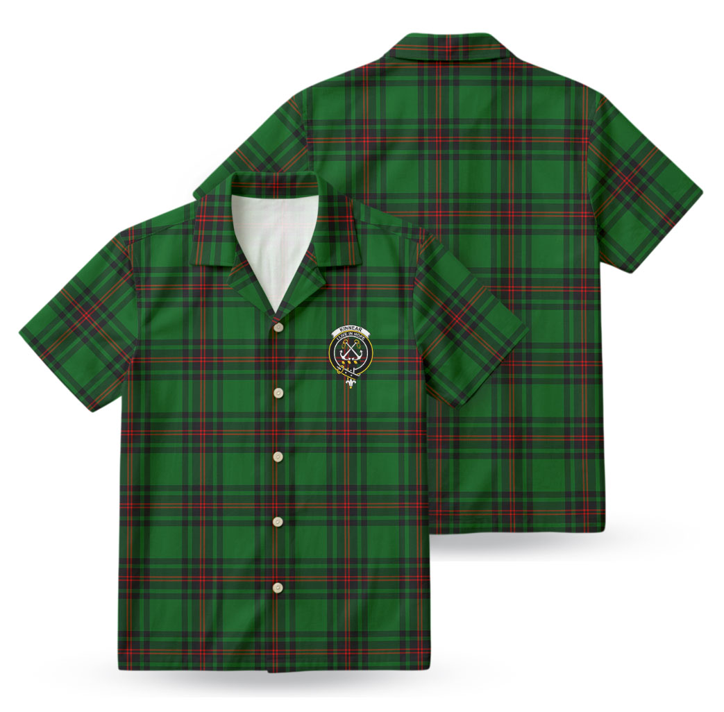Kinnear Tartan Crest Hawaiian Shirt