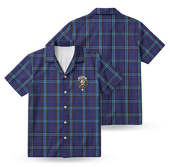 Kirkcaldy Tartan Crest Hawaiian Shirt