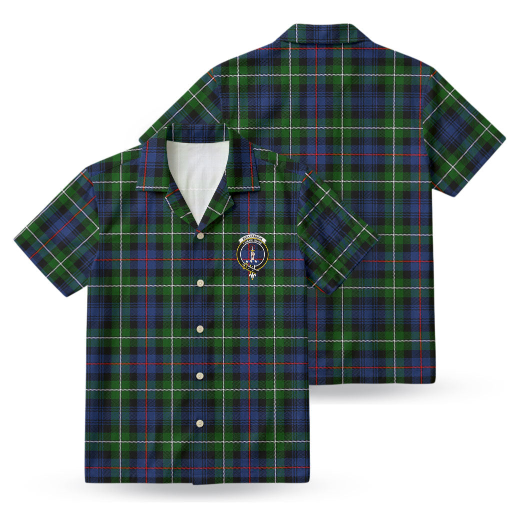 Kirkpatrick Tartan Crest Hawaiian Shirt