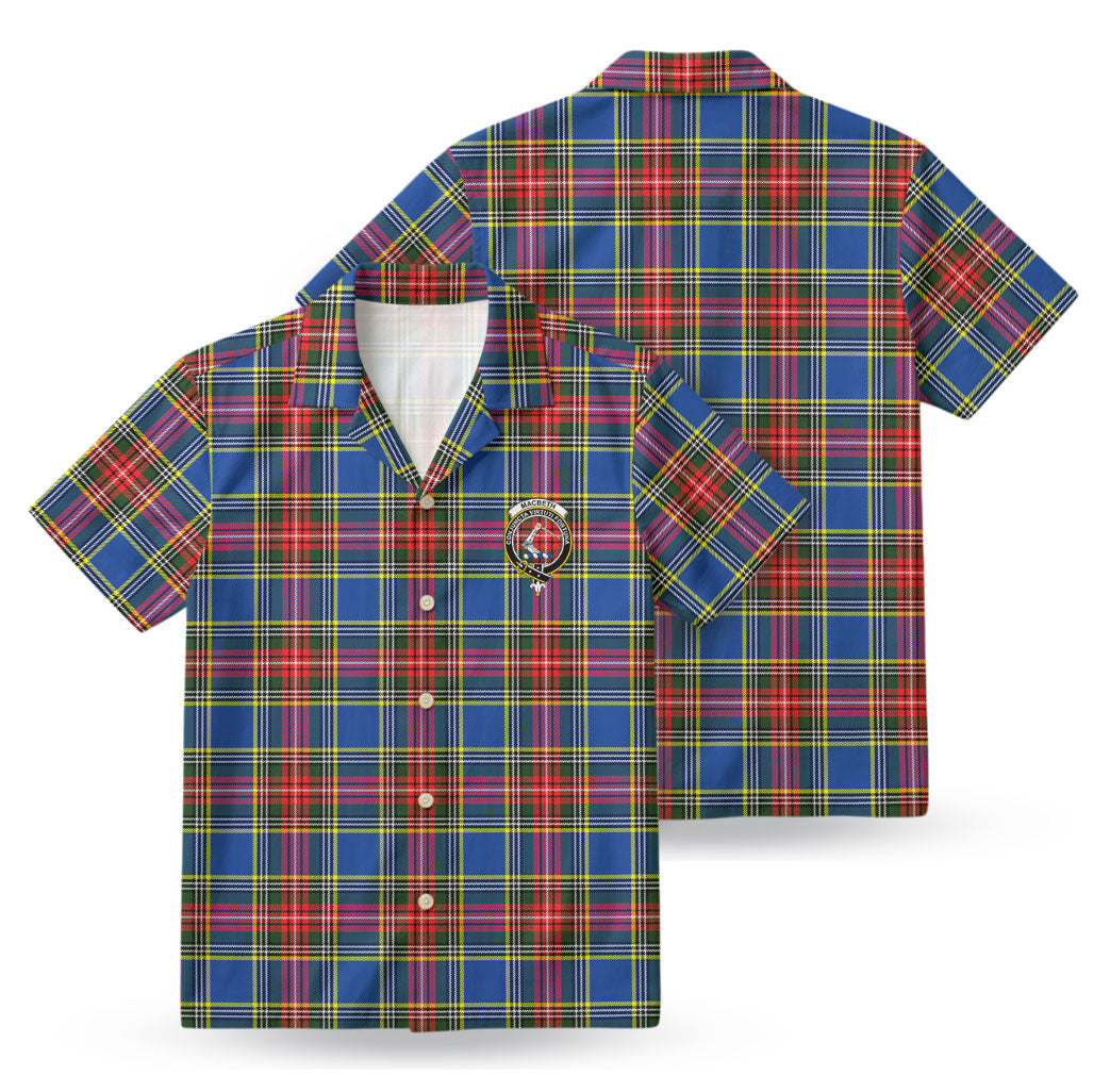 MacBeth Modern Tartan Crest Hawaiian Shirt