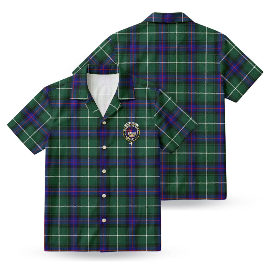 MacDonald of the Isles Hunting Modern Tartan Crest Hawaiian Shirt