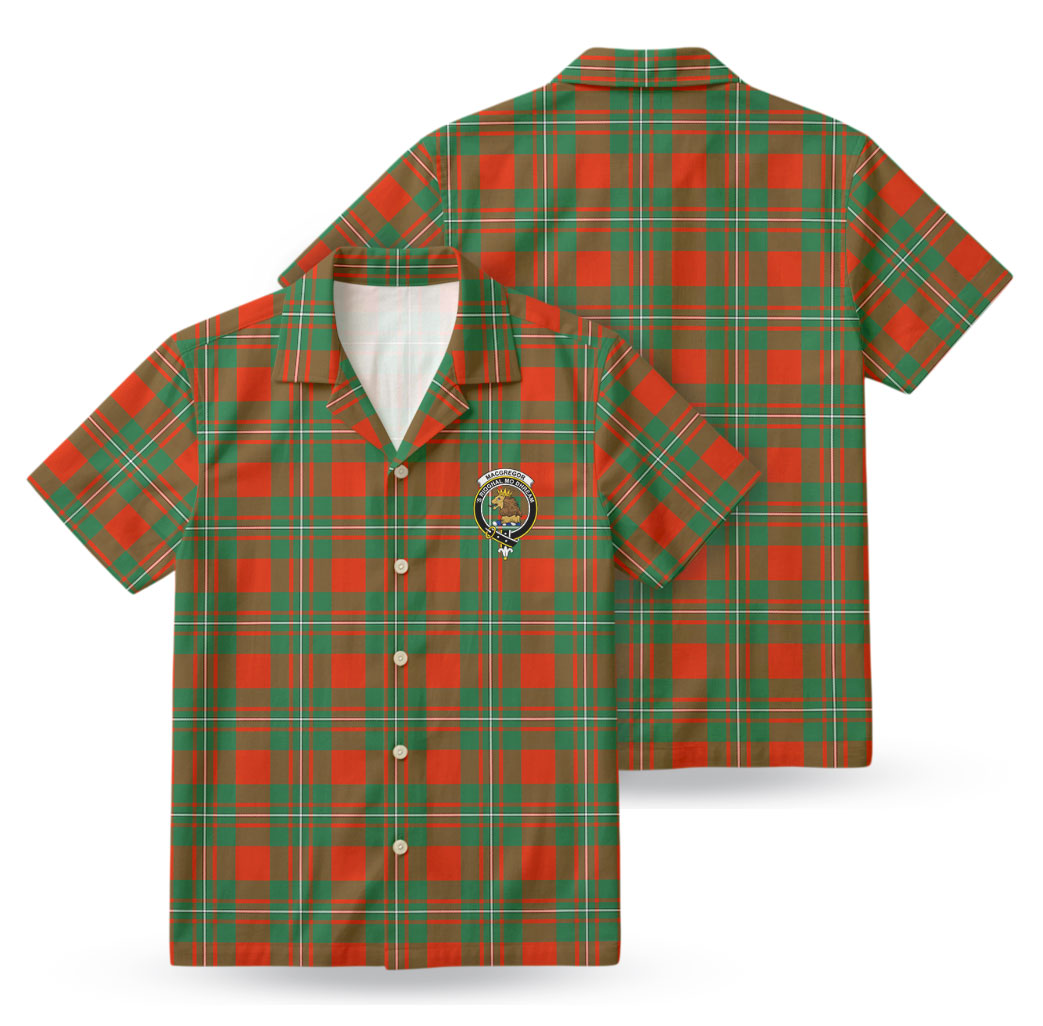 MacGregor Ancient Tartan Crest Hawaiian Shirt