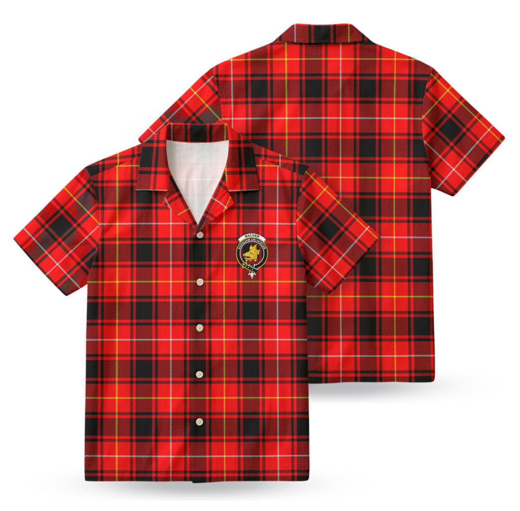 MacIver Modern Tartan Crest Hawaiian Shirt