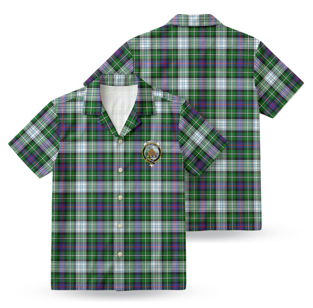 MacKenzie Dress Modern Tartan Crest Hawaiian Shirt