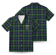MacKenzie Modern Tartan Crest Hawaiian Shirt