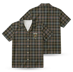 MacKenzie Weathered Tartan Crest Hawaiian Shirt