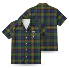 MacLaren Modern Tartan Crest Hawaiian Shirt