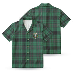 MacLean Hunting Ancient Tartan Crest Hawaiian Shirt