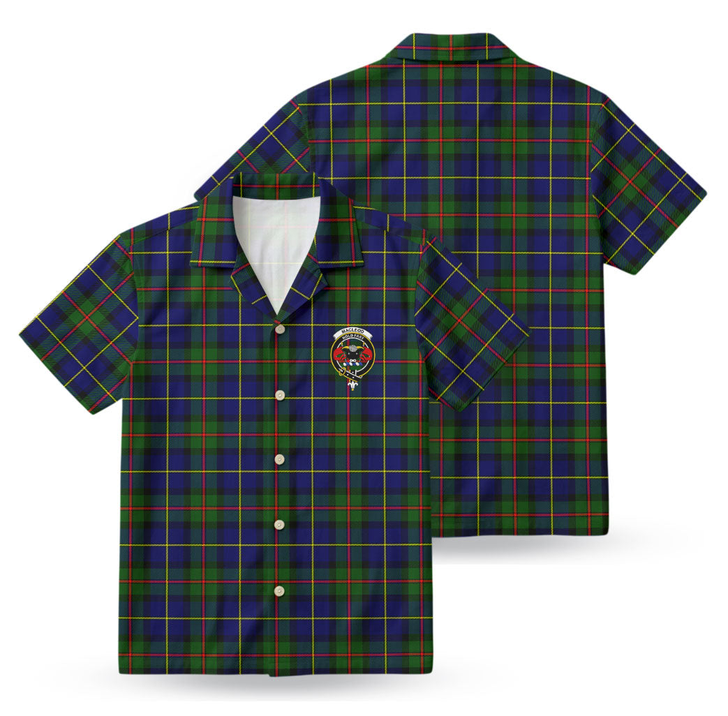 MacLeod of Harris Modern Tartan Crest Hawaiian Shirt