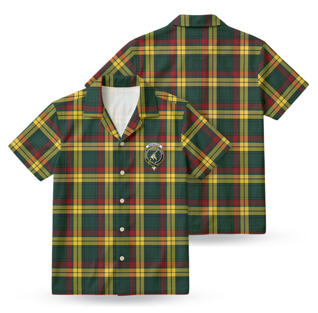 MacMillan Old Modern Tartan Crest Hawaiian Shirt