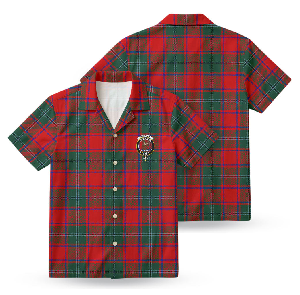 MacPhail Clan Tartan Crest Hawaiian Shirt