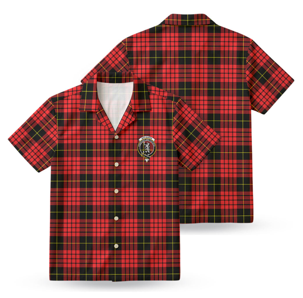 MacQueen Modern Tartan Crest Hawaiian Shirt