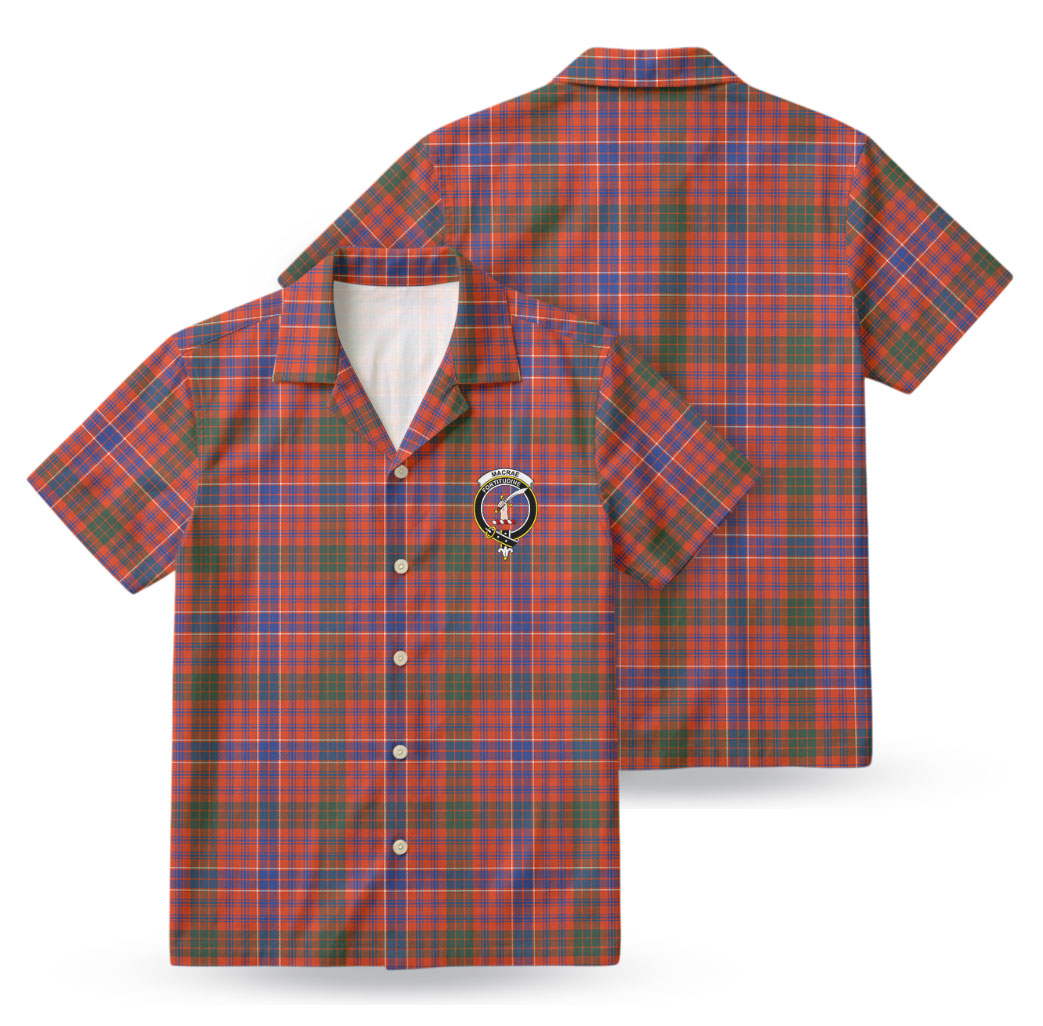 MacRae Ancient Tartan Crest Hawaiian Shirt