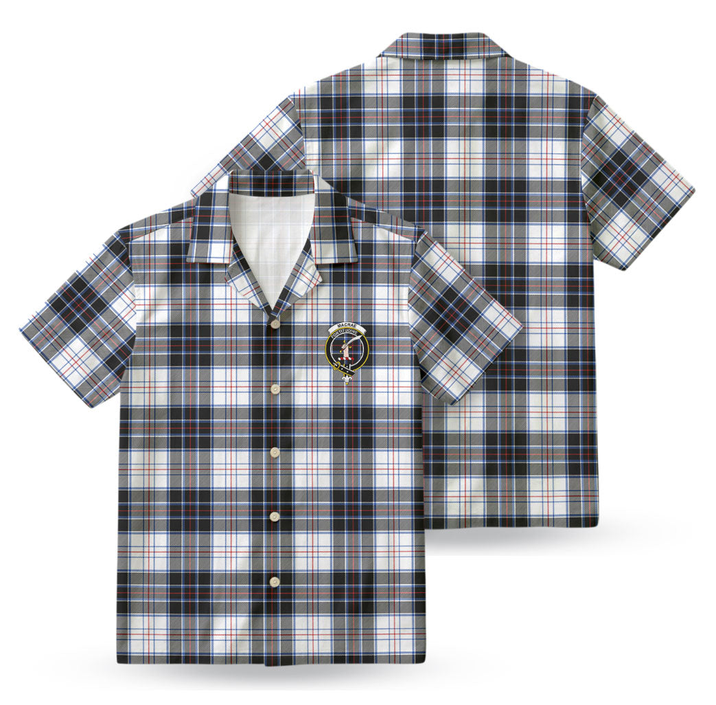 MacRae Dress Modern Tartan Crest Hawaiian Shirt