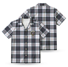 MacRae Dress Modern Tartan Crest Hawaiian Shirt