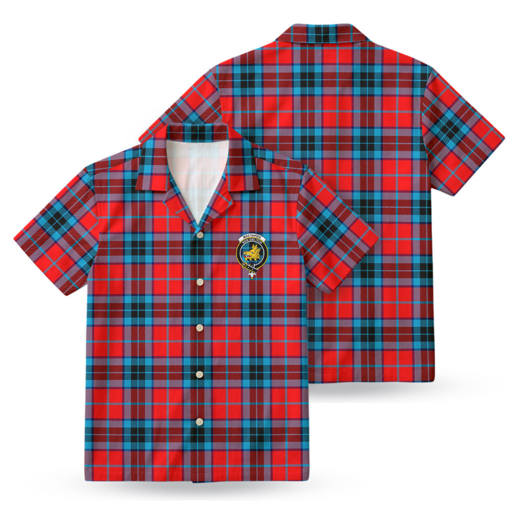 MacTavish Modern Tartan Crest Hawaiian Shirt