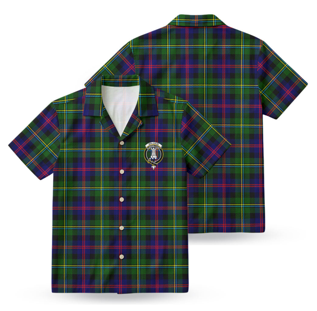 Malcolm (or MacCallum) Tartan Crest Hawaiian Shirt