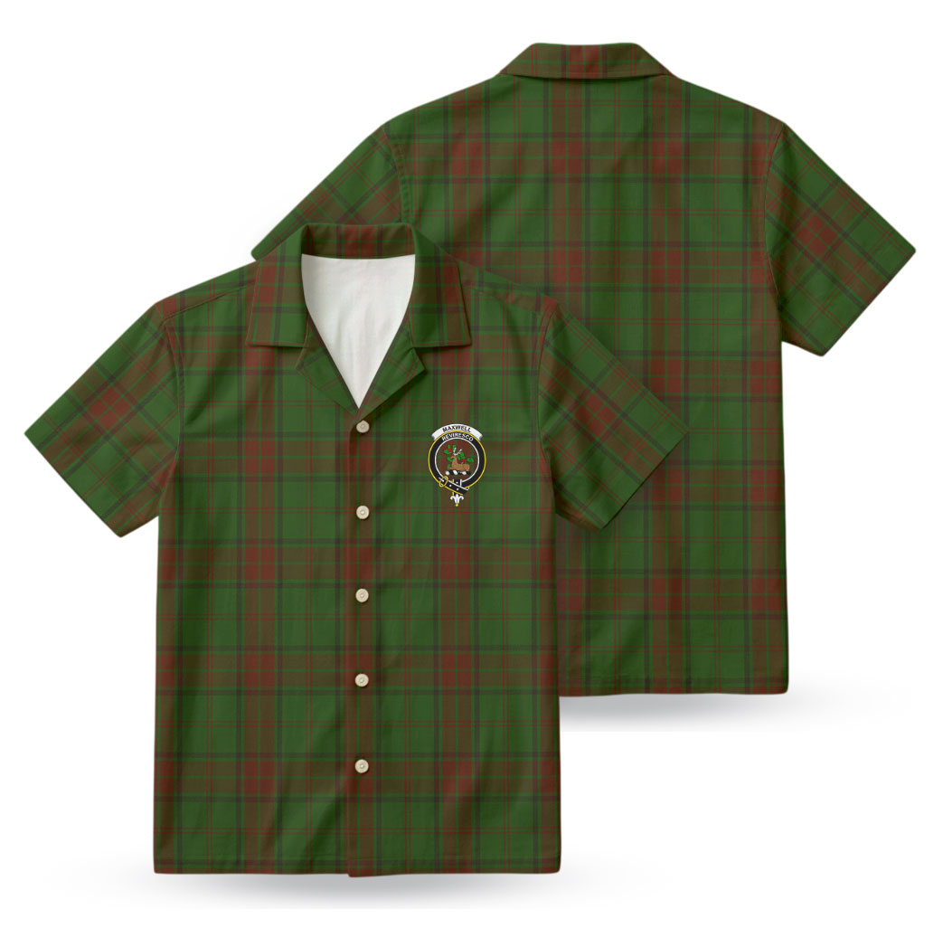 Maxwell Hunting Tartan Crest Hawaiian Shirt