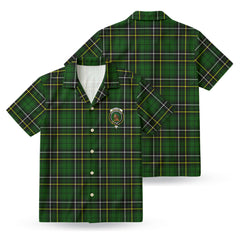 McAlpine Modern Tartan Crest Hawaiian Shirt