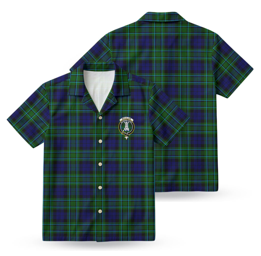 McCallum Modern Tartan Crest Hawaiian Shirt