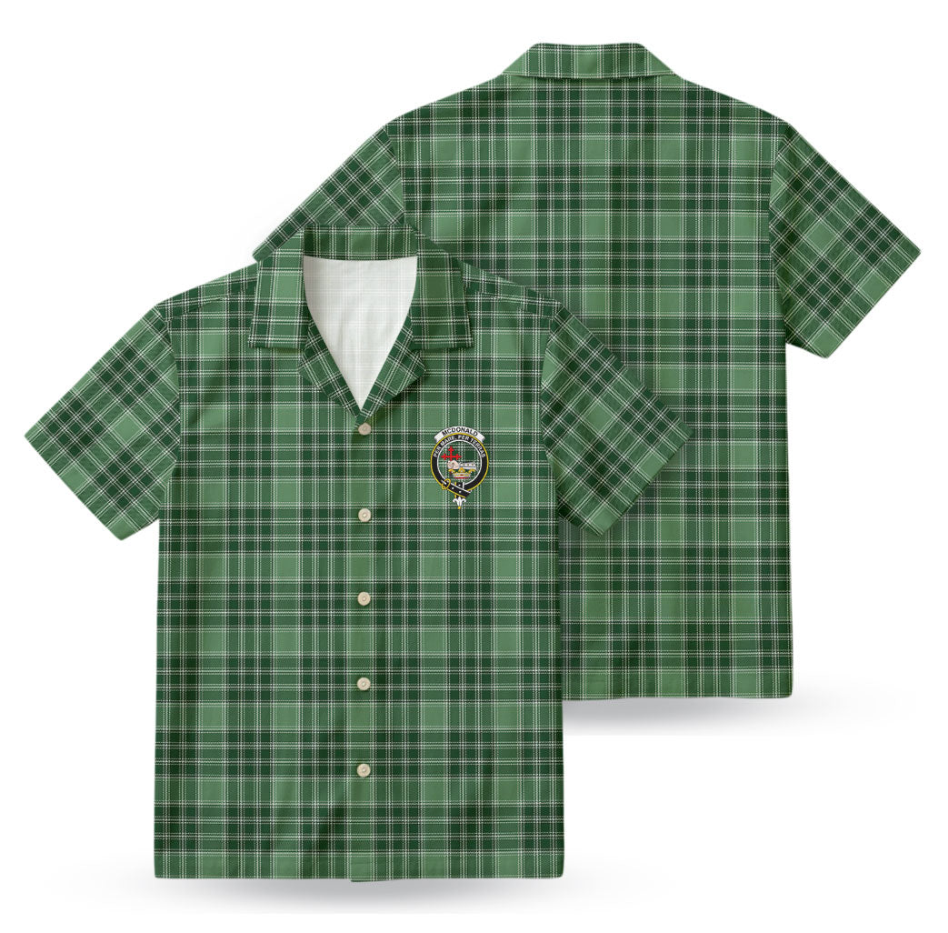 McDonald Lord of the Isles Hunting Tartan Crest Hawaiian Shirt
