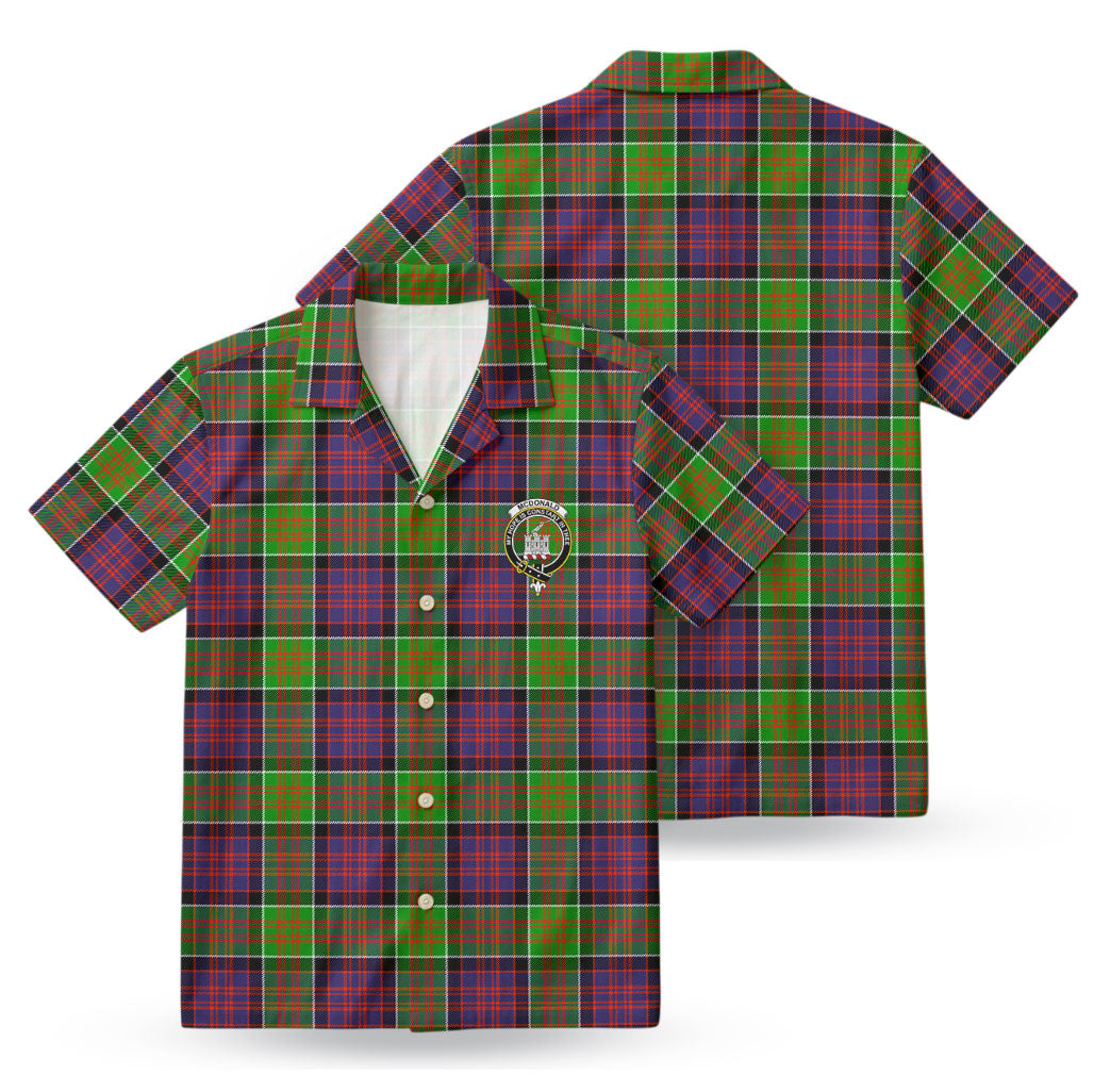 McDonald (Clan Ranald) Tartan Crest Hawaiian Shirt