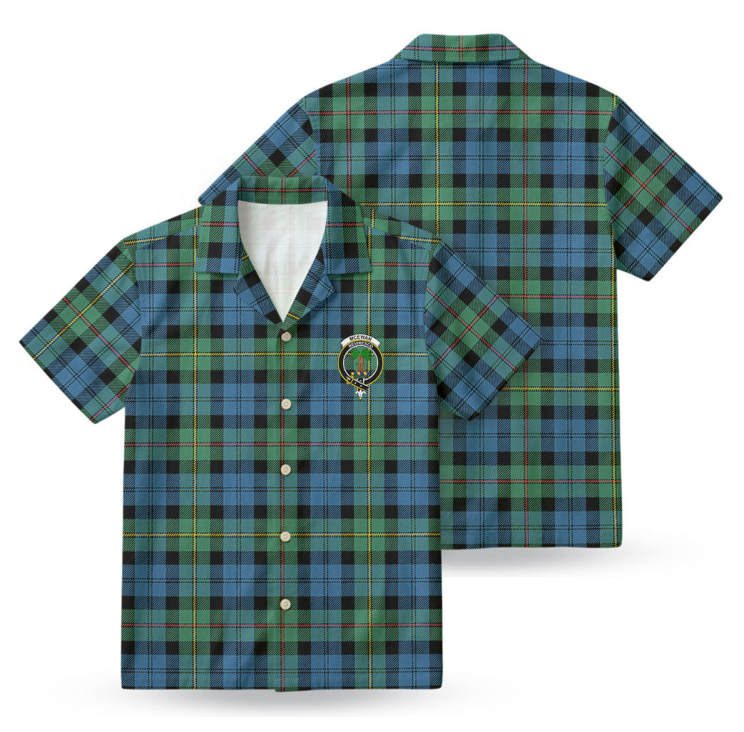 McEwan Ancient Tartan Crest Hawaiian Shirt