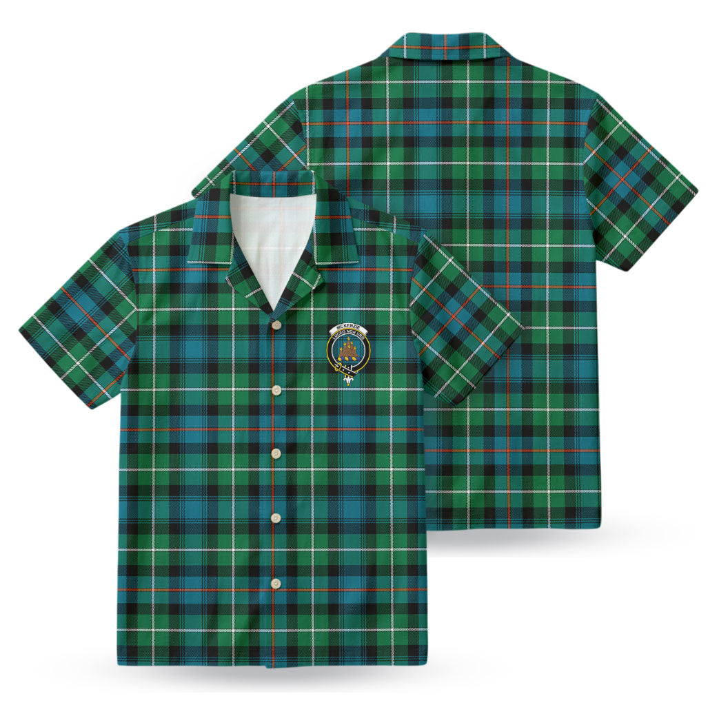 McKenzie Ancient Tartan Crest Hawaiian Shirt