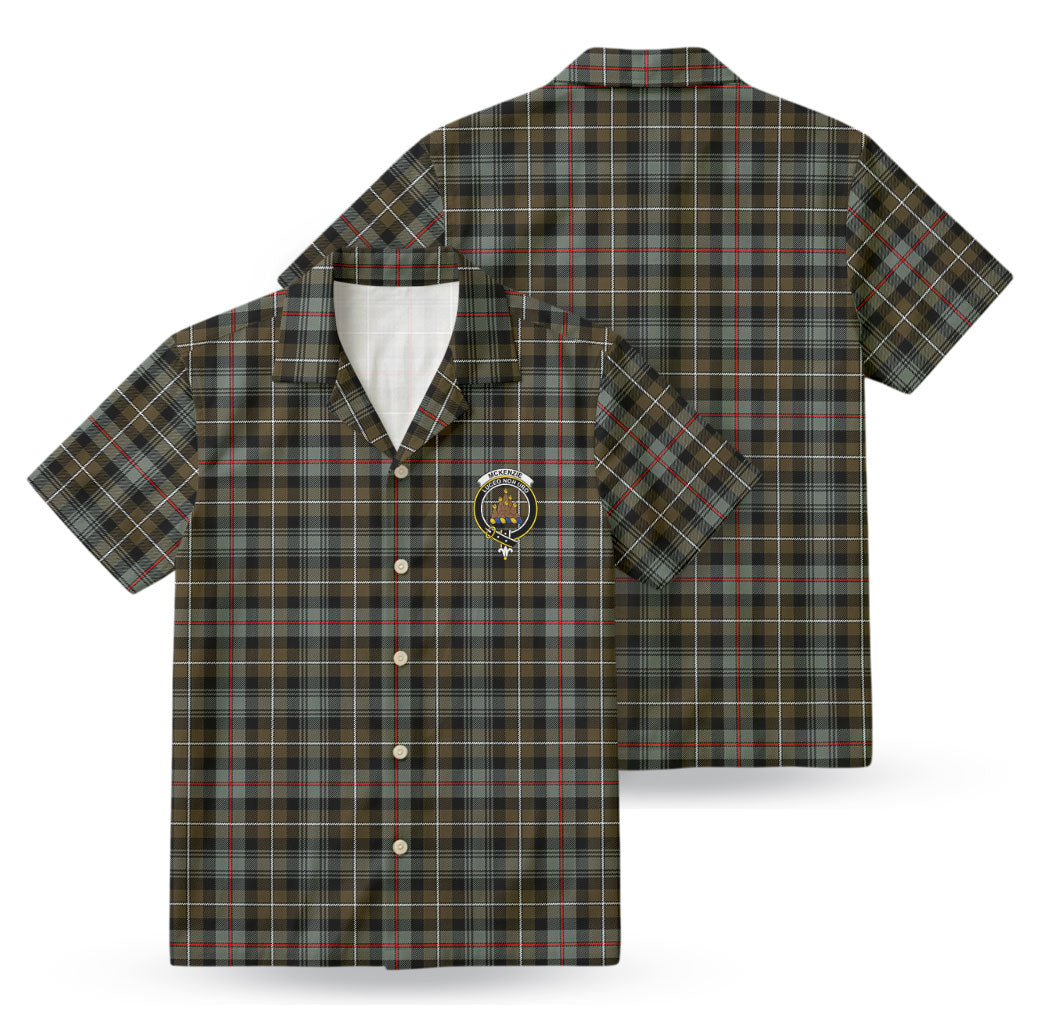 McKenzie Weathered Tartan Crest Hawaiian Shirt