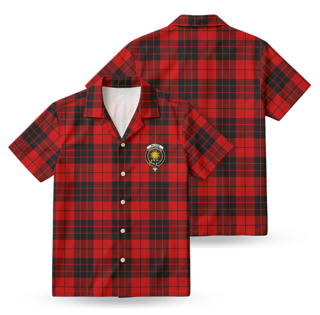 McLeod of Raasay Tartan Crest Hawaiian Shirt
