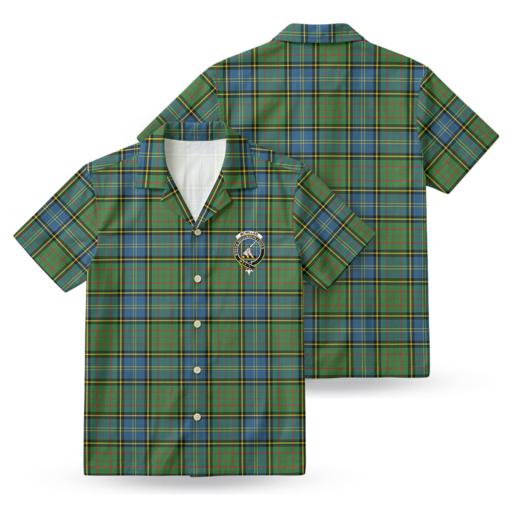 McMillan Hunting Ancient Tartan Crest Hawaiian Shirt