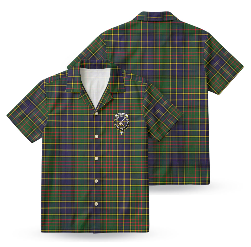 McMillan Hunting Modern Tartan Crest Hawaiian Shirt