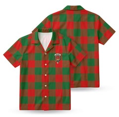 Moncrief Tartan Crest Hawaiian Shirt