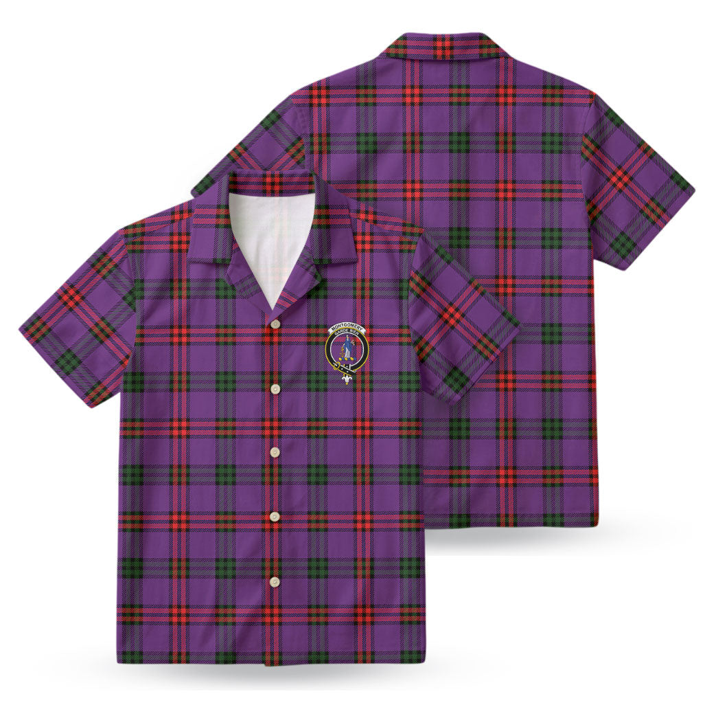 Montgomery Modern Tartan Crest Hawaiian Shirt
