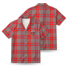 Moubray Tartan Crest Hawaiian Shirt