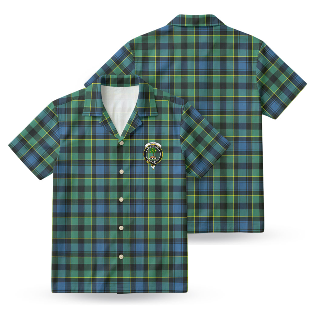 Mowat Ancient Tartan Crest Hawaiian Shirt