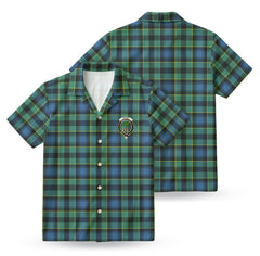 Mowat Ancient Tartan Crest Hawaiian Shirt