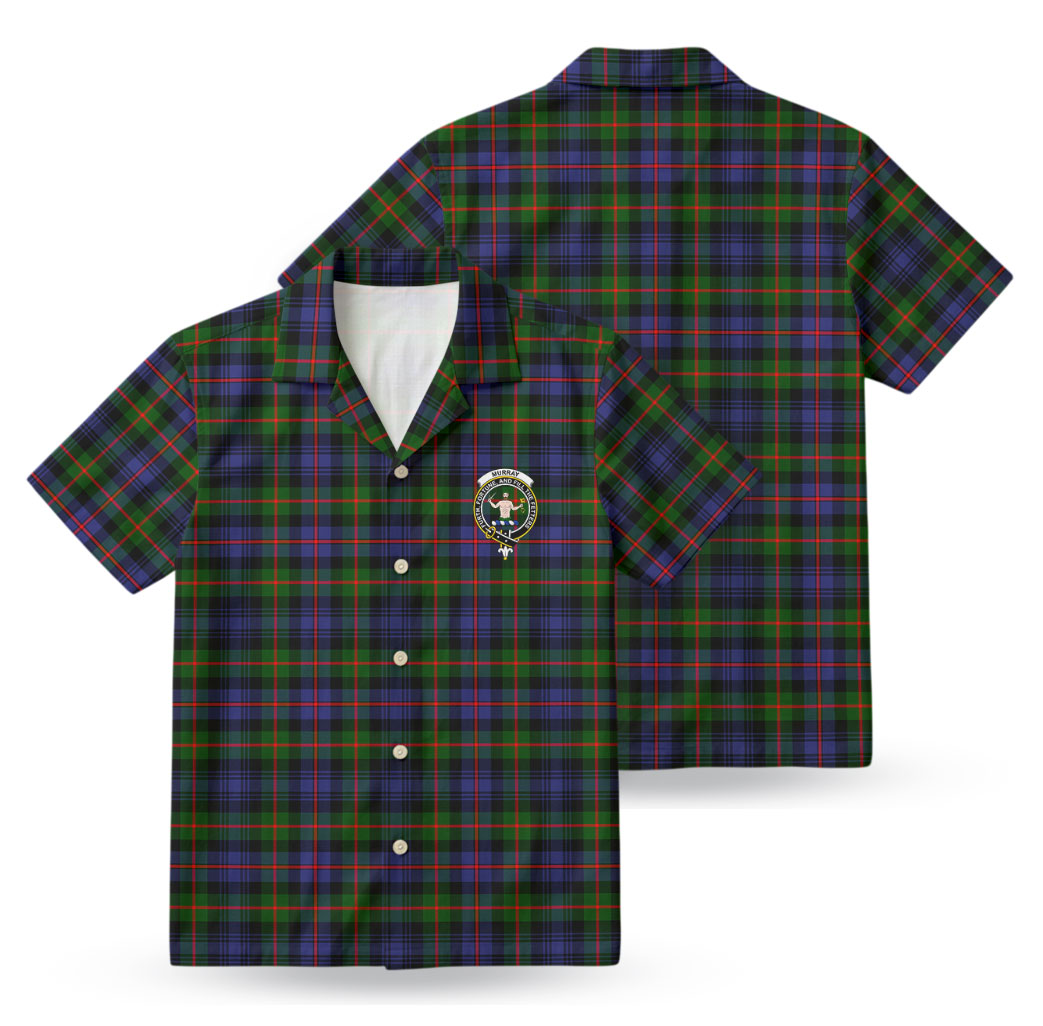 Murray of Atholl Modern Tartan Crest Hawaiian Shirt