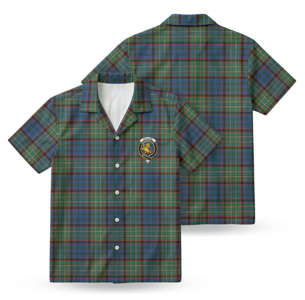 Nicolson Hunting Ancient Tartan Crest Hawaiian Shirt