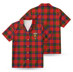 Nicolson Modern Tartan Crest Hawaiian Shirt