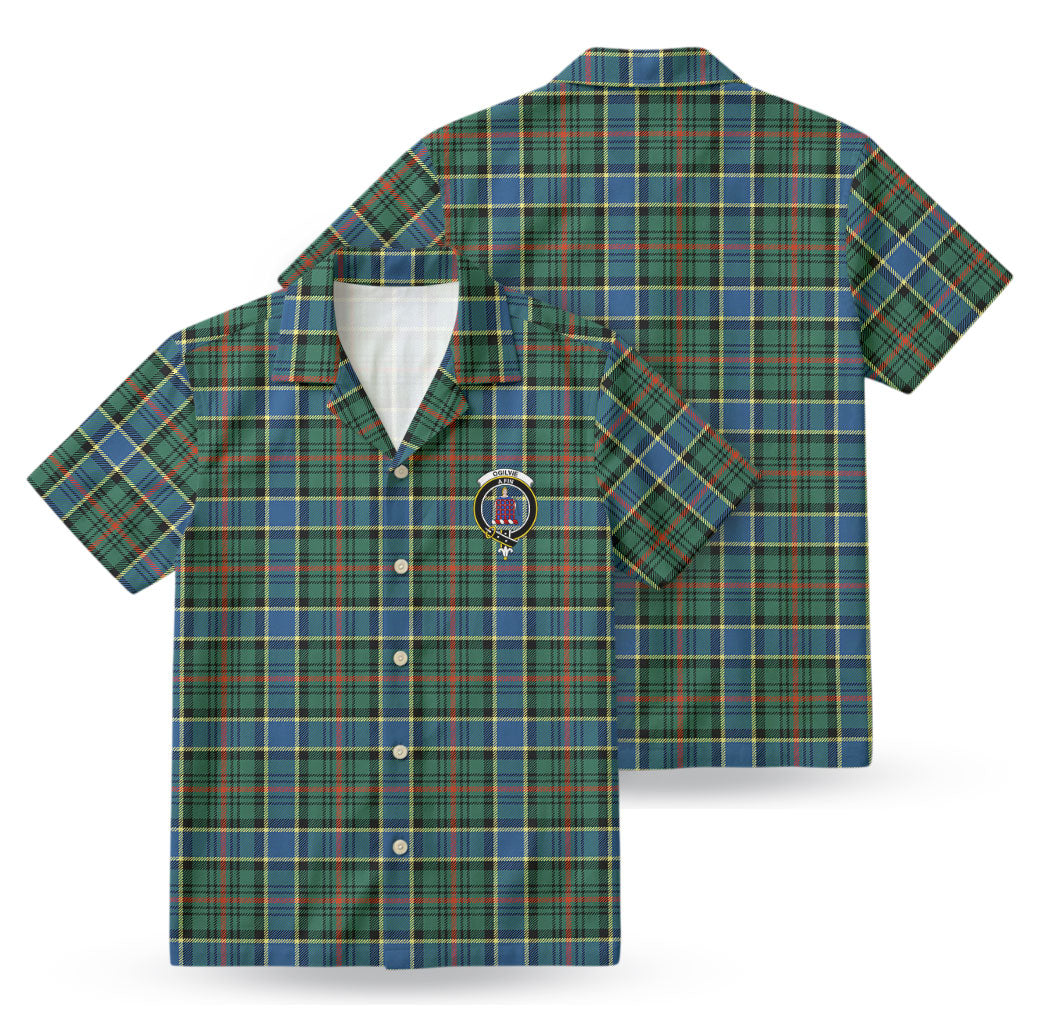 Ogilvie Hunting Ancient Tartan Crest Hawaiian Shirt