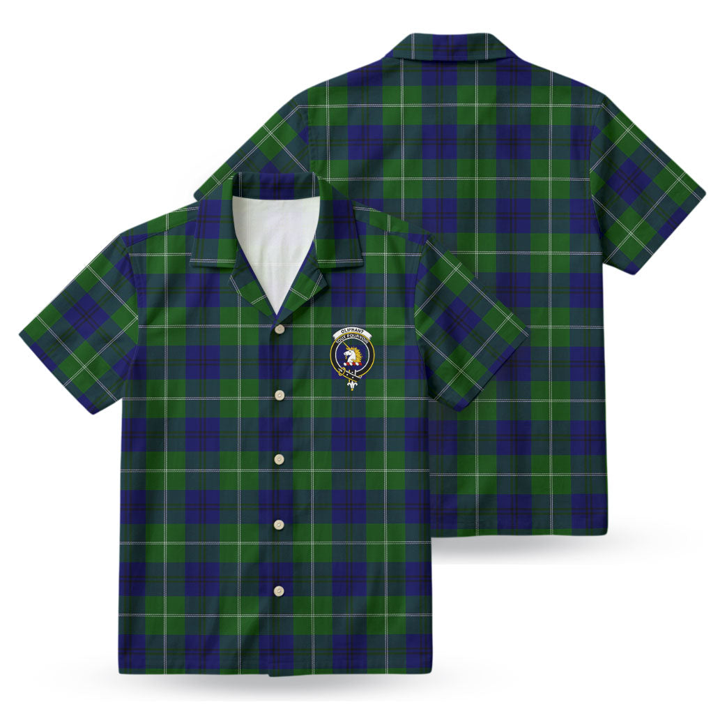 Oliphant Modern Tartan Crest Hawaiian Shirt