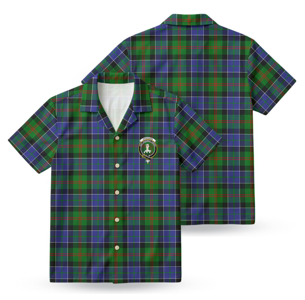 Paterson Tartan Crest Hawaiian Shirt